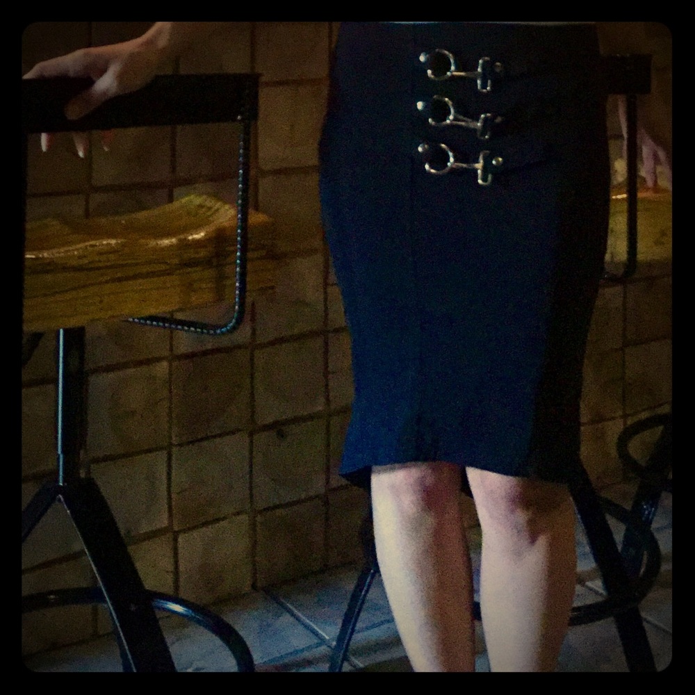 Lip service high lo pencil skirt